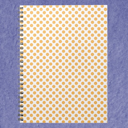 Orange Citrus Pattern Notizblock