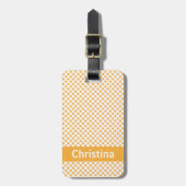 Orange Citrus Pattern Persoanlize Gepäckanhänger (Vorderseite vertikal)