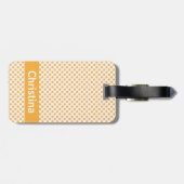 Orange Citrus Pattern Persoanlize Gepäckanhänger (Rückseite horizontal)