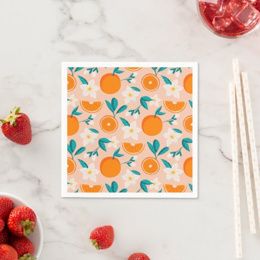 Orange Citrus Serviette (Beispiel)