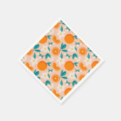 Orange Citrus Serviette (Ecke)