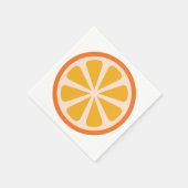 Orange Citrus Slice Niedlich 1. Geburtstag Party Serviette (Ecke)
