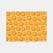 Orange Citrus Slices Throw Blanket Fleecedecke (Vorderseite (Horizontal))