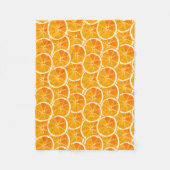 Orange Citrus Slices Throw Blanket Fleecedecke (Vorderseite)