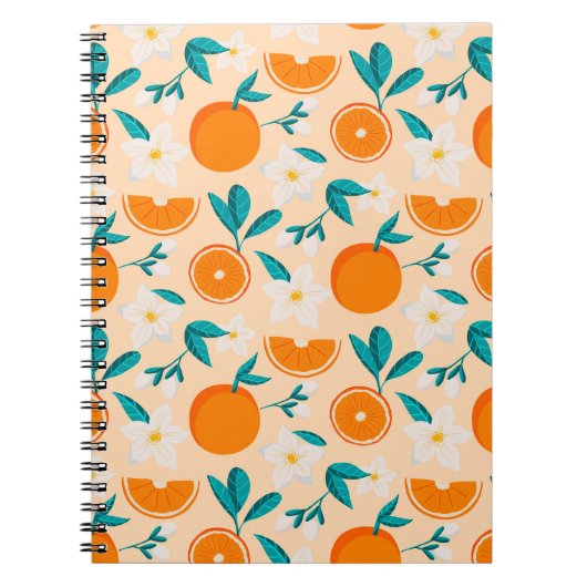 Orange Citrus Spaß Notizblock (Vorderseite)