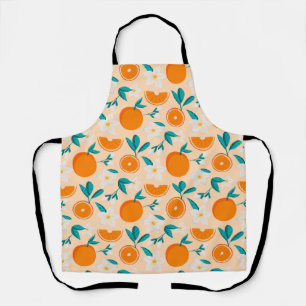 Orange Citrus Spaß Schürze