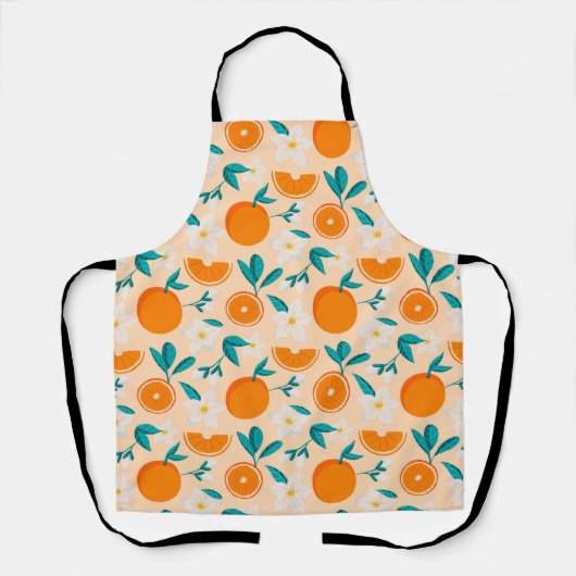 Orange Citrus Spaß Schürze (Vorderseite)