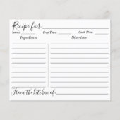 Orange Citrus Summer Floral Botanical Recicard (Vorderseite)