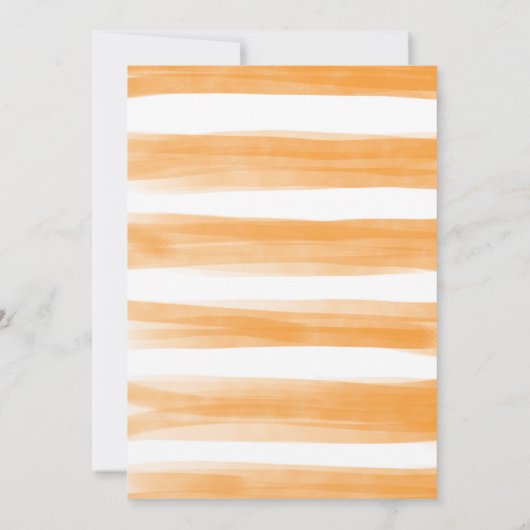 Orange Citrus Süsse Babydusche durch Mail Quaranti Einladung (Rückseite)