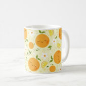 Orange Citrus Tasse (VorderseiteRechts)