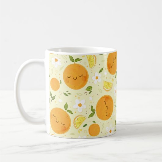 Orange Citrus Tasse (Links)