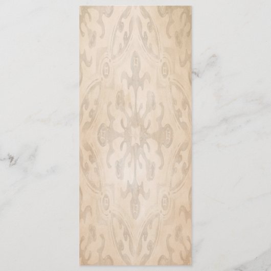 Orange Citrus Tree Blossom Wasserfarbenhochzeit Menükarte (Rückseite)