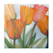 Orange Citrus Tulips Fliese (Vorderseite)
