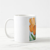 Orange Citrus Tulips Kaffeetasse (Links)