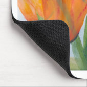 Orange Citrus Tulips Mousepad (Ecke)