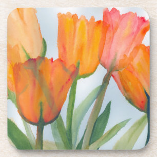 Orange Citrus Tulips Untersetzer