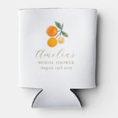Orange Citrus Watercolor Bridal Brunch Custom Dosenkühler (Vorderseite)