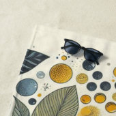 Orange Citrus Whimsical Watercolor Obstbäume & Blü Strandtuch (Beispiel)