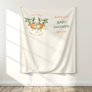 Orange Citrus Zwei kleine Süssen Zweiwindusche Wandteppich