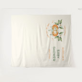 Orange Citrus Zwei kleine Süssen Zweiwindusche Wandteppich (Vorderseite (Horizontal))