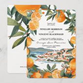 Orange City 2 Wedding Einladung (Vorne/Hinten)