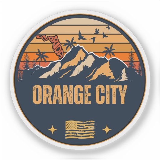 Orange City, Florida Aufkleber (Vorderseite)