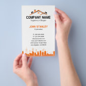 Orange Cityscape Home Builder Construction Flyer (Handgriff)