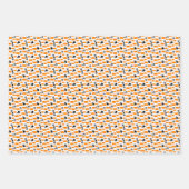 Orange "Class of" Hundeschema und Dotmuster Geschenkpapier Set (Vorderseite 3)