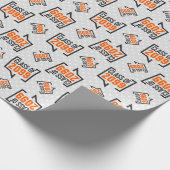 Orange Class Year Speech Bubble Geschenkpapier (Ecke)
