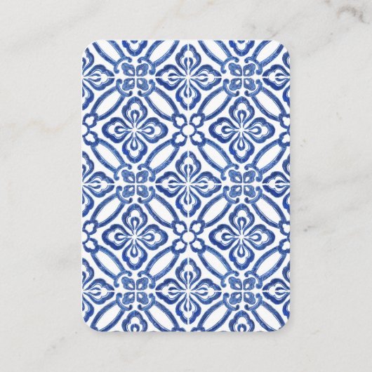 Orange Classic Blue Baby Dusche für ein Buch Begleitkarte (Rückseite)