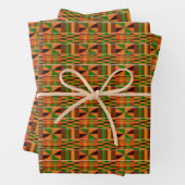 Orange Classic Kente Set 3 Geschenkpapier Set (Beispiel)