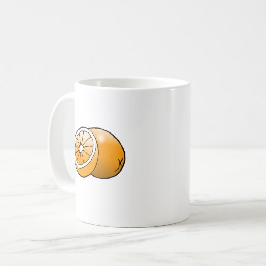 Orange Classic Tasse (Vorderseite Links)
