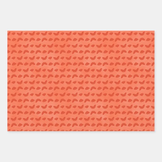 Orange Clementine Fruit Geschenkpapier Set (Vorderseite 3)
