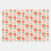 Orange Clementine Fruit Geschenkpapier Set (Vorderseite)