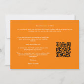 Orange Climbing Arch Grey Bouquets 3-Photo Collage Save The Date (Rückseite)