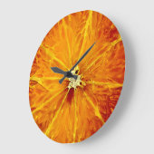 Orange Clock Große Wanduhr (Winkel)