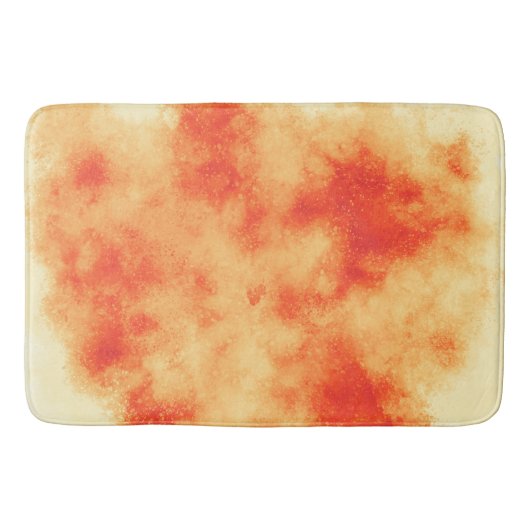 Orange Cloud Effect Bath Mat Badematte (Vorderseite)