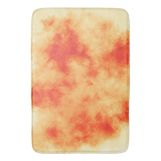 Orange Cloud Effect Bath Mat Badematte (Vorderseite Vertikal)