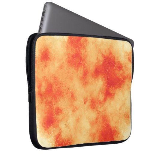Orange Cloud Effect Electronics Bag Laptopschutzhülle (Vorne Rechts)