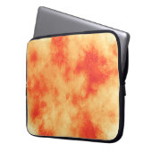 Orange Cloud Effect Electronics Bag Laptopschutzhülle (Vorderseite Links)