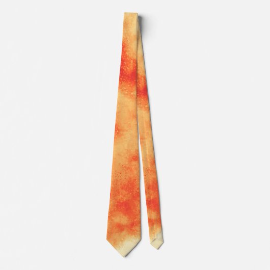 Orange Cloud Effect Neck Tie Krawatte (Vorderseite)