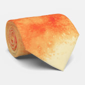 Orange Cloud Effect Neck Tie Krawatte (Gerollt)