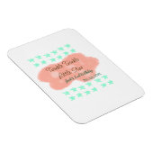 Orange clouds twinkle twinkle little stars green  magnet (Rechte Seite)