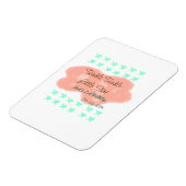 Orange clouds twinkle twinkle little stars green  magnet (Linke Seite)