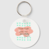 Orange clouds twinkle twinkle little stars green schlüsselanhänger (Rückseite)