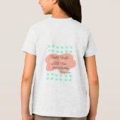 Orange clouds twinkle twinkle little stars green Tri-Blend shirt (Rückseite)