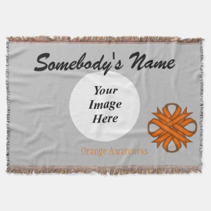 Orange Clover Ribbon Template by Kenneth Yoncich Decke