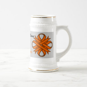 Orange Clover Ribbon Tmpl von Kenneth Yoncich Bierglas