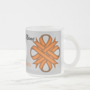 Orange Clover Ribbon Tmpl von Kenneth Yoncich Mattglastasse