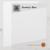 Orange Clover Ribbon von Kenneth Yoncich (Vorne/Hinten)